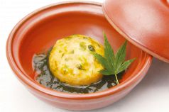 料理メニュー写真&nbsp;蓮根饅頭　青海苔あんかけ
