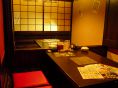 通常4名。パテーションを展開し8名の堀座敷