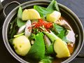 料理メニュー写真&nbsp;「カムジャタン」　豚の背骨付き肉とじゃがいもの鍋