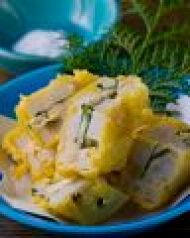 料理メニュー写真&nbsp;蓮根の明太子チーズ挟み揚げ