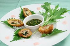 料理メニュー写真&nbsp;豚しそチーズのカリカリ揚げ