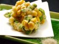 料理メニュー写真&nbsp;とうもろこしと枝豆の天ぷら