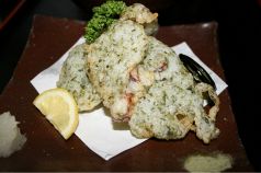料理メニュー写真 明石蛸のとろろ揚げ 青海苔風味