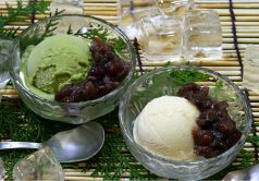 料理メニュー写真&nbsp;宇治金アイス・小倉アイス