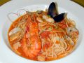 料理メニュー写真&nbsp;魚介たっぷりのスパゲッティトマトソース