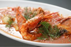 料理メニュー写真&nbsp;海の幸のブイヤベースルイユとバケット添え