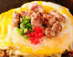 料理メニュー写真 鳥取大山鶏のソテー/北海道産ホタテ/韓国キムチ/特盛り