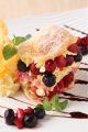 料理メニュー写真&nbsp;サクサクパイとカスタードのミックスベリーミルフィーユ