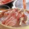 料理メニュー写真&nbsp;【たらば蟹と黒毛和牛しゃぶ】・季節の小鉢・茶碗蒸し・天婦羅・厳選黒毛和牛