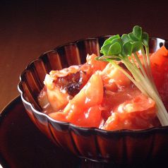 料理メニュー写真&nbsp;蛸のピリ辛トマト和え　　