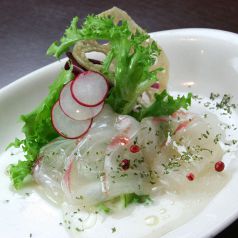 料理メニュー写真 本日のカルパッチョ 魚