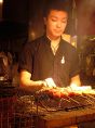 お席から串の焼けるところが見えます♪