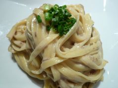 料理メニュー写真 蟹クリームパスタ(フィットチーネ)