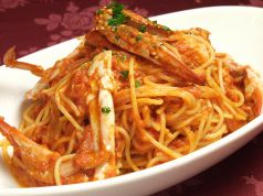料理メニュー写真&nbsp;渡り蟹とトマトのリングイネ