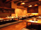 最大36名様まで収容可能な掘りごたつ席!