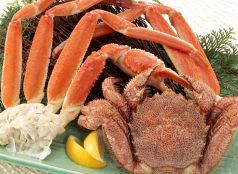 料理メニュー写真 毛ガニと本ズワイ蟹の食べ比べ