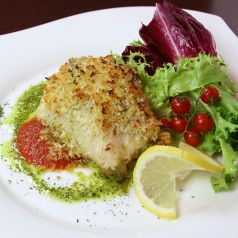 料理メニュー写真 白身魚の香草パン粉焼き