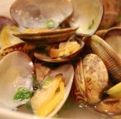 料理メニュー写真 ●【大あさりとあおさ海苔の酒蒸し】