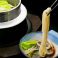 釜湯でうどん。〆の一品におすすめです。