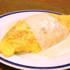 料理メニュー写真&nbsp;ホワイトオムライス