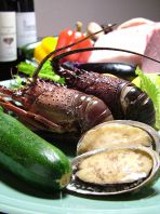 伊勢海老 あわび Ａ５牛肉