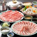 料理メニュー写真&nbsp;厳撰上牛と鹿児島産黒豚しゃぶ食べ放題