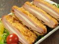料理メニュー写真&nbsp;新登場・ハムかつ・チーズ入り(１枚）