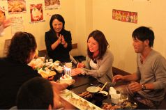 会社の仲間で誕生日会♪２