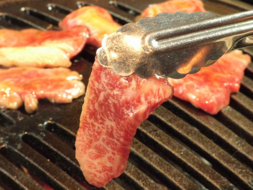鉄板と網のいいとこ取り!こんがりだけとふっくらジューシーに焼きあがるプレートを使用。