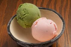 料理メニュー写真&nbsp;アイスクリーム（季節のおすすめアイスもご用意しています）