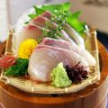 料理メニュー写真&nbsp;活〆かんぱち刺／活ほたて刺／活〆たい刺