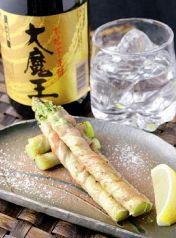 料理メニュー写真&nbsp;アスパラの肉巻き焼き（3本）