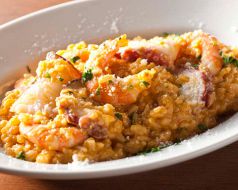料理メニュー写真 ■海老とタコのカレークリームリゾット