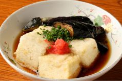 料理メニュー写真 豆腐と茄子の揚げ出し