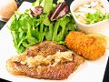 料理メニュー写真&nbsp;ランチ　豚リブロース＋蟹クリームコロッケ