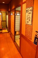人数に合せて使える和個室