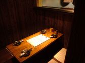 こちら、8名様位までの個室です。