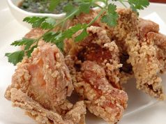 料理メニュー写真&nbsp;美桜鶏の唐揚げ　玉葱ぽん酢