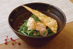 料理メニュー写真 京水菜と汲み上げ湯葉の胡麻サラダ