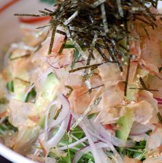 料理メニュー写真&nbsp;海苔とジャコの水菜グリーンサラダ