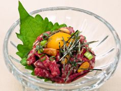 料理メニュー写真&nbsp;桜ユッケ