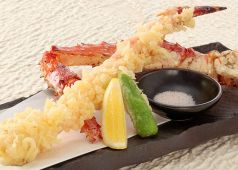 料理メニュー写真&nbsp;タラバ蟹の一本揚げ天ぷら