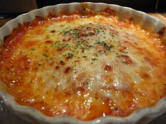 料理メニュー写真 茄子の味噌トマトチーズ焼