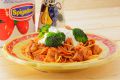 料理メニュー写真&nbsp;チキンのトマト煮チーズフォンデュがけスパゲティ