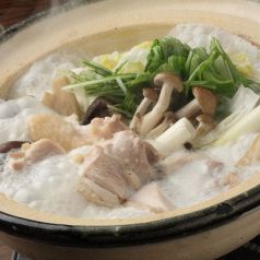 料理メニュー写真 名古屋コーチンの 水炊き鍋