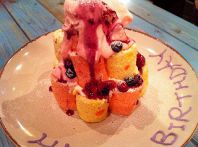 お店で手作りのケーキ