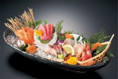 料理メニュー写真&nbsp;お薦めお造り（五品盛り）