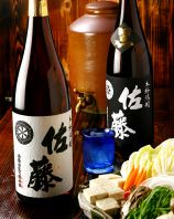 焼酎&日本酒の品揃え
