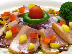 料理メニュー写真 合鴨のカルパッチョ