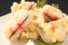 料理メニュー写真&nbsp;◆蓮根明太揚げ
